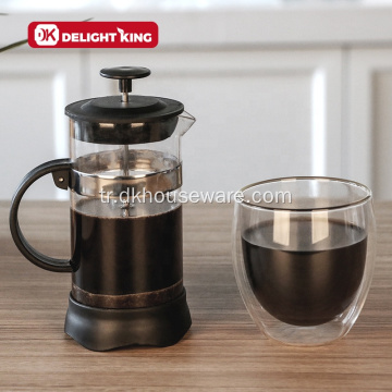 Cam Çay French Press Yüksek Kaliteli Kahve Piston